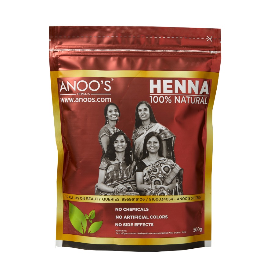 Anoos henna with out chemicals